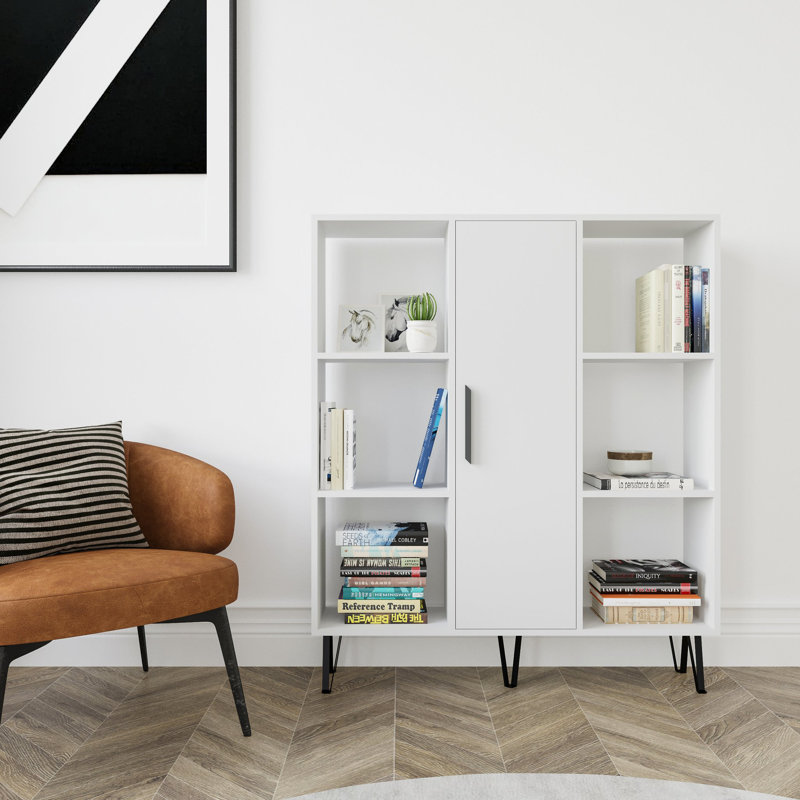 Reynaud Storage Bookcase, White