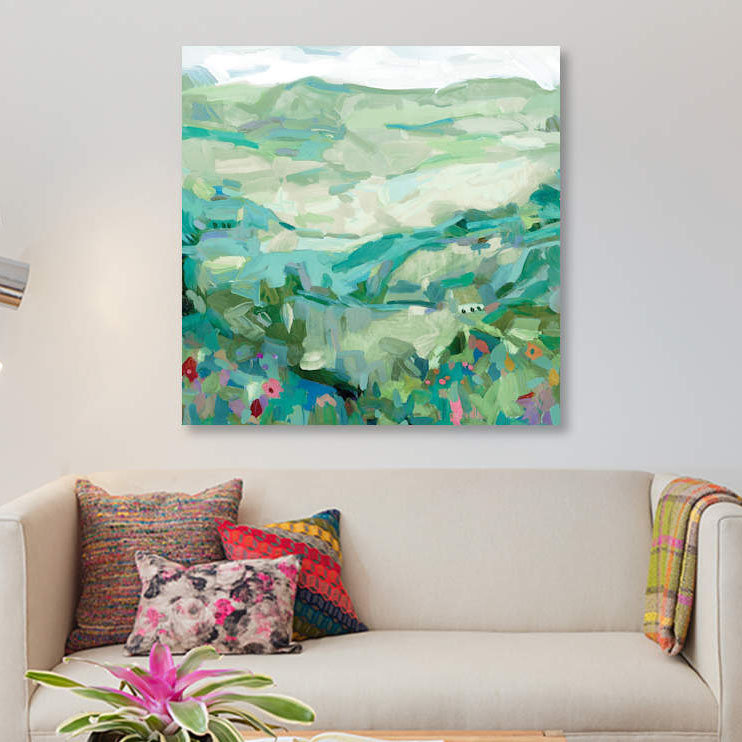 «Wild», reproduction sur toile, H 12 po x l 12 po x P 1,5 po, Toile tendue, Pas de tapis