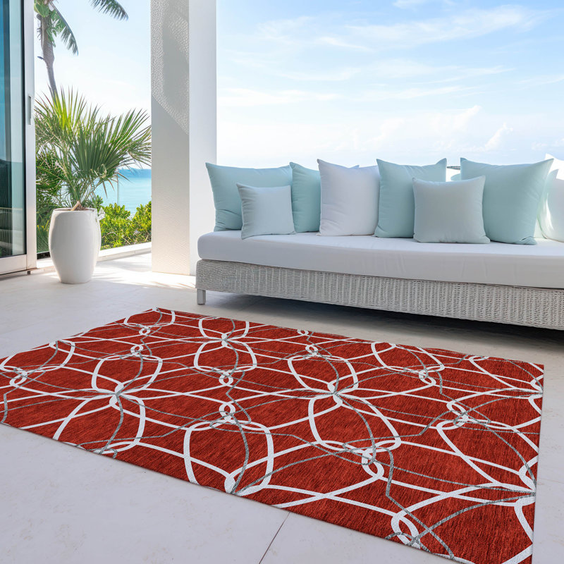  Alegandro Area Rug with Non-Slip Backing, Rectangle 5' x 7'6"