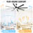 Ceiling Fans With Smart Remote Control 6 Wind Speed DC Motor