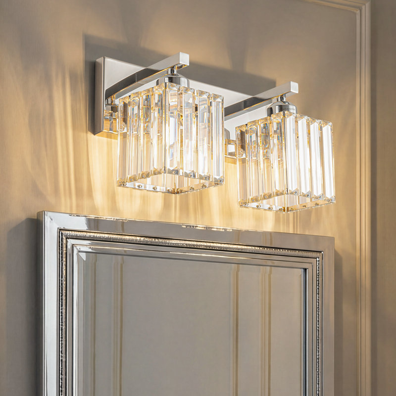 Lanceton Dimmable Vanity Light, Chrome, 2 Lights