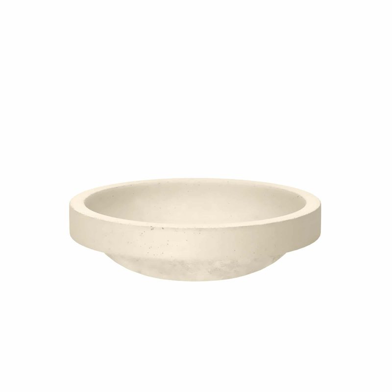 Tolosa Stone Handmade Oval Drop-in Bathroom Sink, Sand