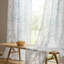 Panneau de rideau simple diaphane à motif floral à effet usé avec œillets Cecily-455350466-470842249