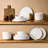 Constellation Plates And Bowls Sets, 18 Piece Dinnerware Sets，white-1669293920