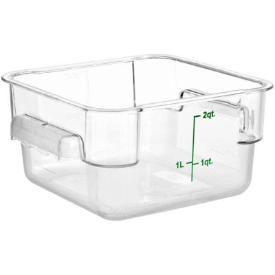 Choix 12, 18 et 22 pintes Couvercle de rangement transparent transparent en polycarbonate pour aliments - Durable, empilable, homologué NSF