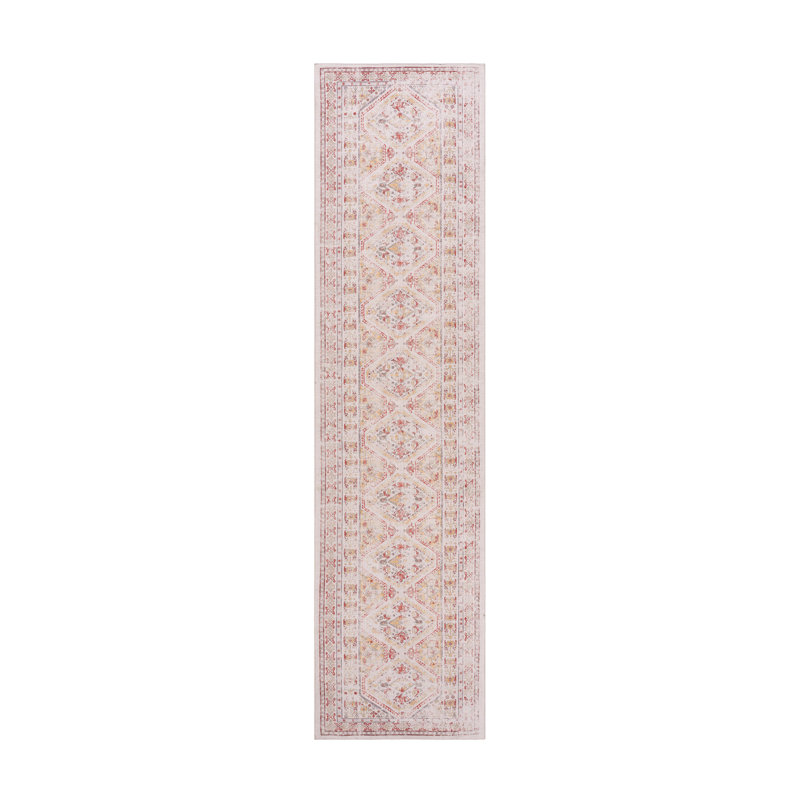 2'6''x10' Beige Runner, Washable Rug, Low-Pile, Non-Slip, Non-Shedding, Foldable, Kid & Pet Friendly - Area Rugs for living room, bedroom, kitchen, dining room rug - (Beige, 2'6''x10')
