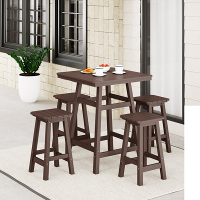 Ensemble de comptoir carré 5 pièces Laguna