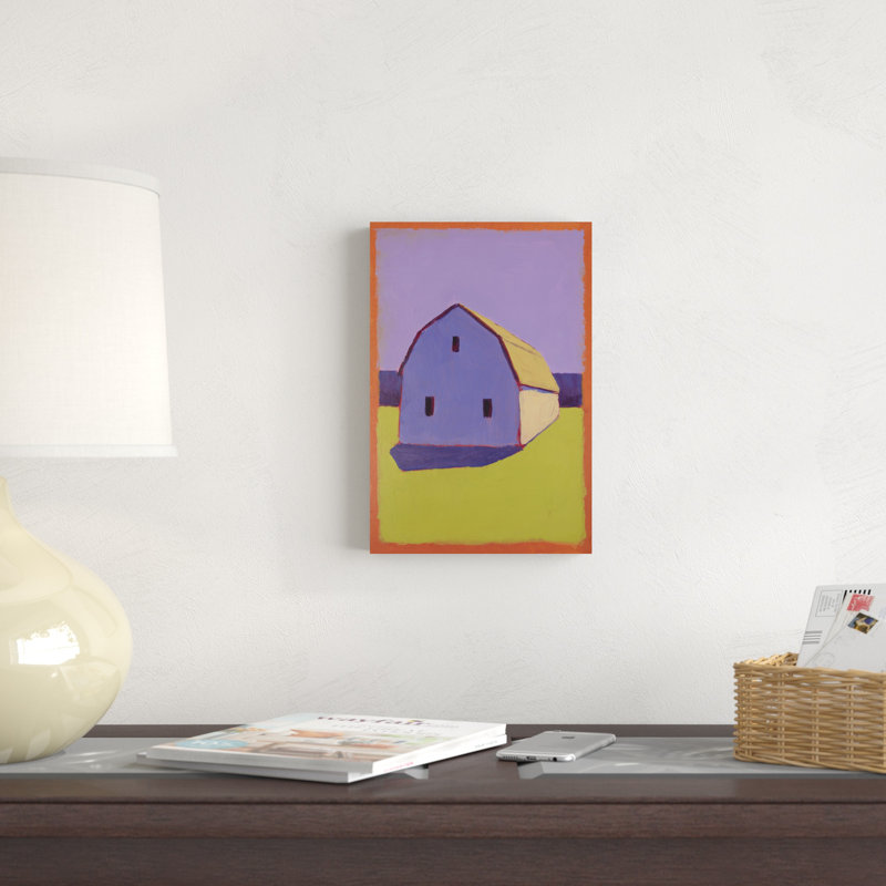 «Bucolique Structure X» par Carol Young - peinture sur toile tendue, H 12 po x l 8 po