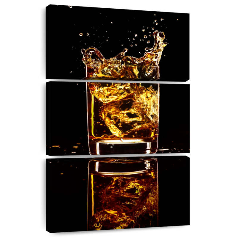 Yarlin Golden Whiskey Splash, 38" H x 24" W