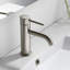 Robinet de lavabo de salle de bain à poignée simple avec bonde escamotable-115715132