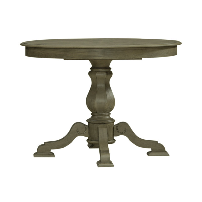Colchester Extendable Oval Solid Wood Dining Table, Brown Top/Brown Base
