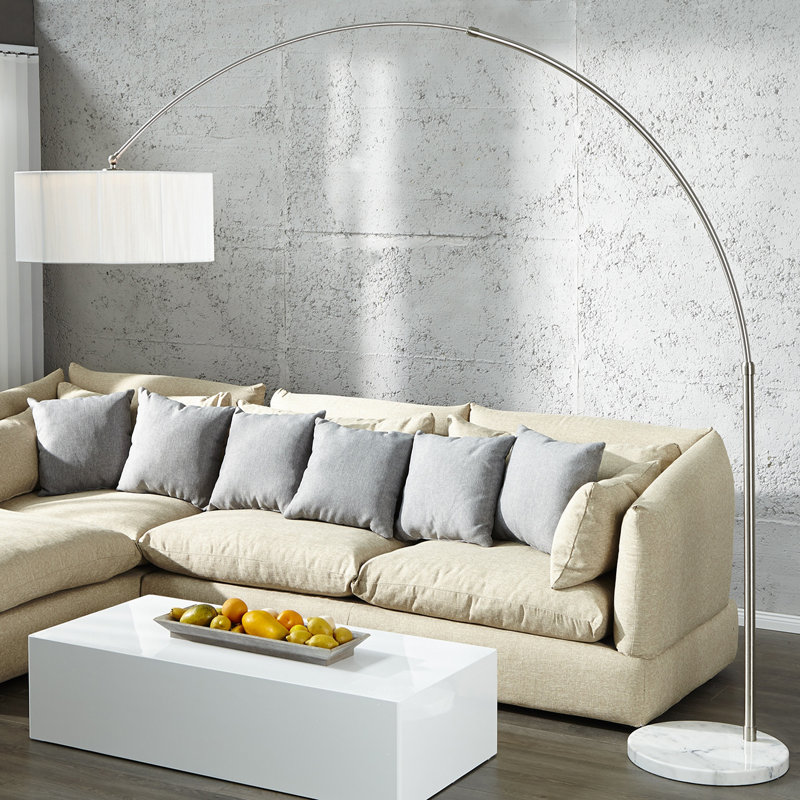 225 Cm Herwig Arc Lamp, White