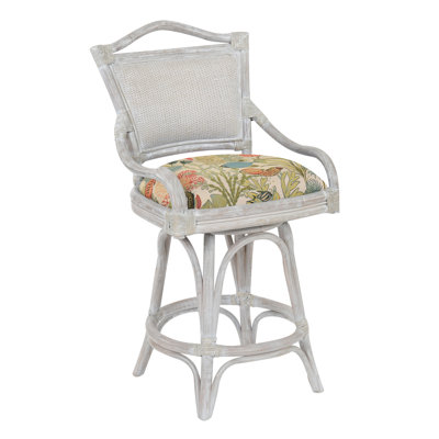 Cilurso Swivel Upholstered Counter Stool
