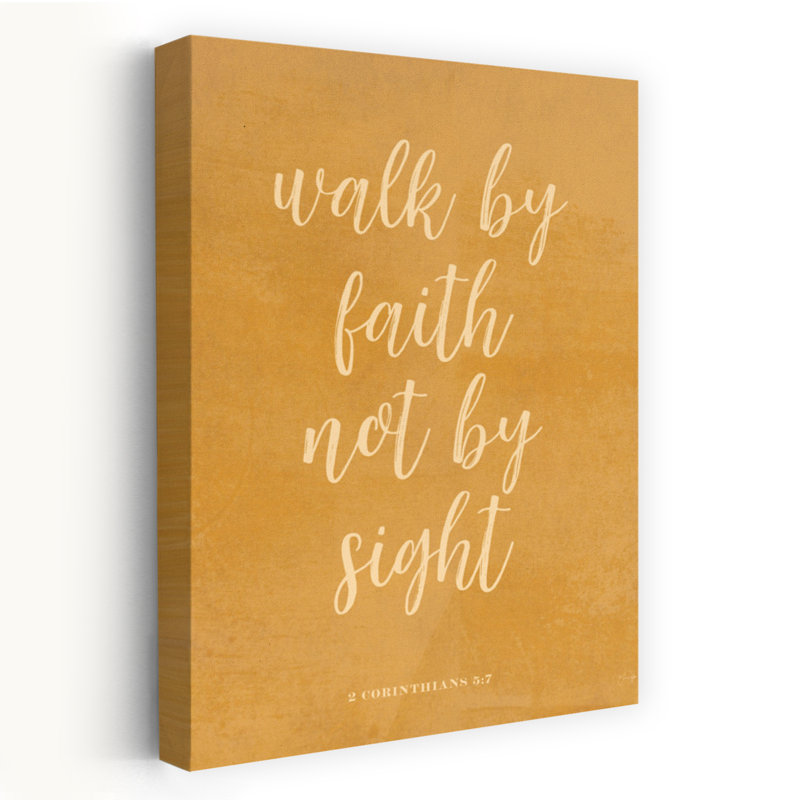 Walk By Faith, art contemporain abstrait, H 24 po x l 16 po