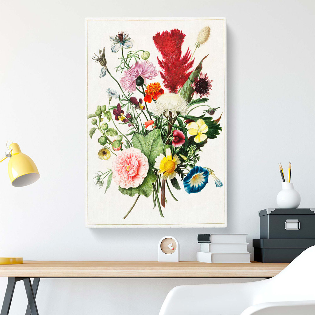 Bouquet of Flowers by Herman Henstenburgh - Wrapped Canvas