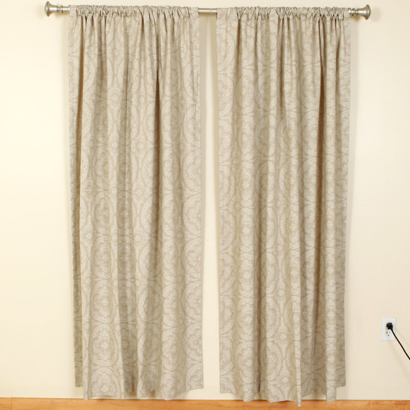 Paire de rideaux obscurcissant avec passe-tringle Linen, l 50 po x L 84 po