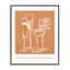 «Orange Drink Toast», estampe numérique giclée encadrée par Designed-1788377516-1788377517