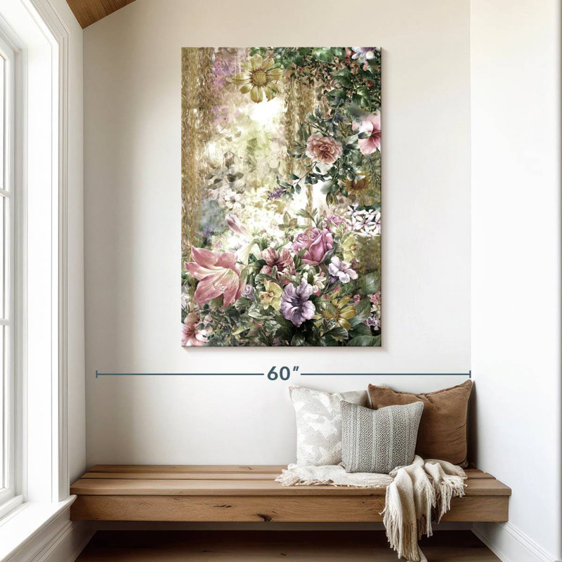 Harnek Abstract Spring Flowers, 48" H x 32" W