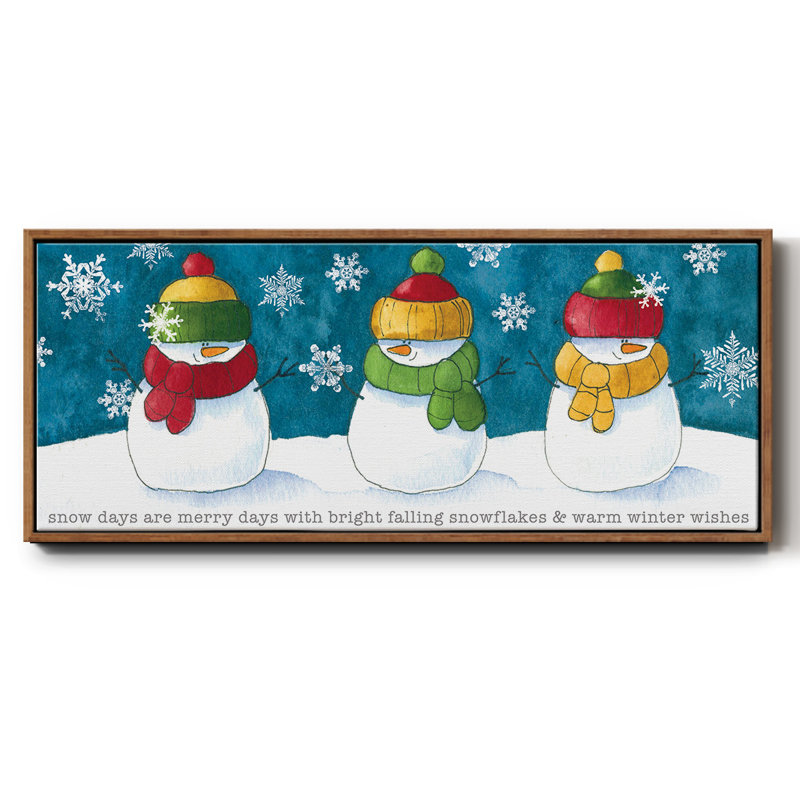 A Frosty Kiss - toile encadrée, H 8 po x l 20 po