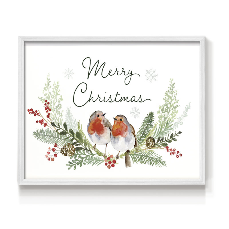 Collection Winter visiteur, impression encadrée A, H 11 po x l 14 po, Blanc