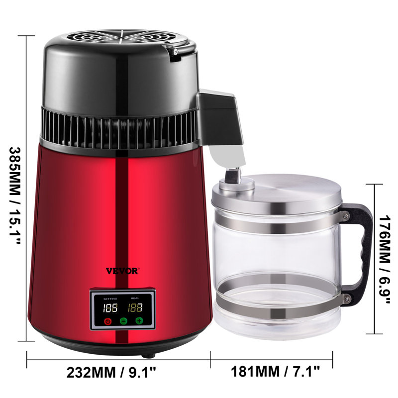 Refroidisseur d'eau électrique de comptoir, Vin rouge