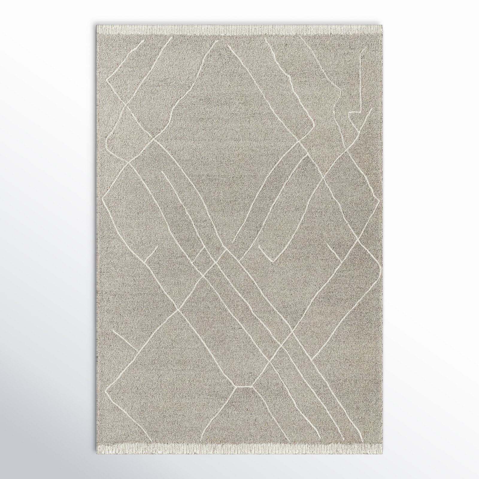 Peregrina Handmade Wool Rug, Rectangle 6' x 9'