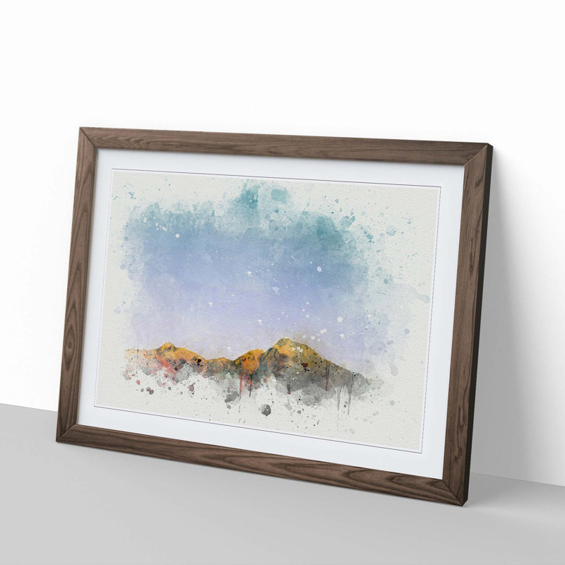 Isalo National Park in Madagascar in Abstract - Framed Print, 36cm H x 48cm W x 2cm D, Walnut Framed