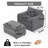 Oversized Recliner Chair With Movable Ottoman - Soft Chenille Upholstered Indoor Lounge For Living Room Or Bedroom, DIY Combination, Recliner