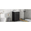 Meuble-lavabo de 20 po avec lavabo, armoire de salle de bain avec porte à fermeture douce, support de rangement et tablette réglable