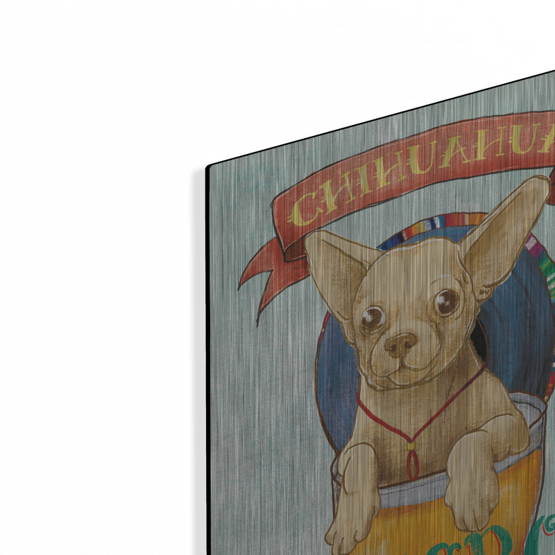 «Beer Dogs 1» par Mary Urban, art mural en métal, H 24 po x l 16 po