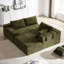Canapé modulaire modulaire en forme de L 108 po, revêtu de chenille, 6 coussins décoratifs, pour salon, chambre à coucher, canapé Flair élégant, capacité de poids de 250 lb-1459985657