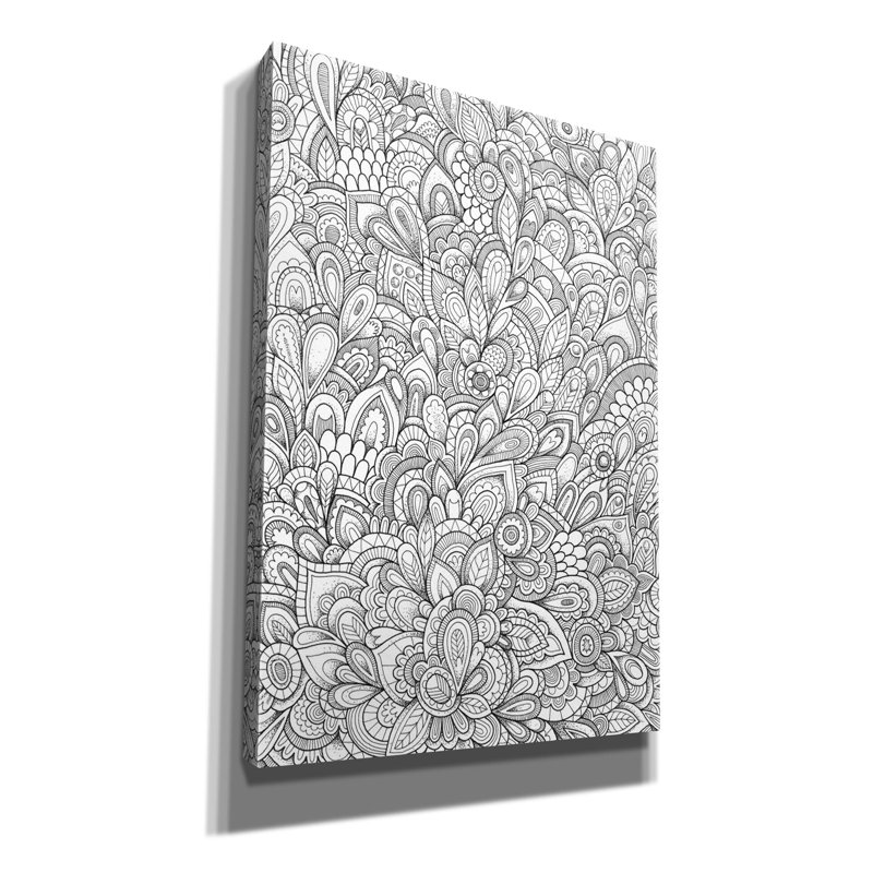 «Organic Doodle Explosion Lines» par Hello Angel, H 26 po x l 18 po x P 0,75 po