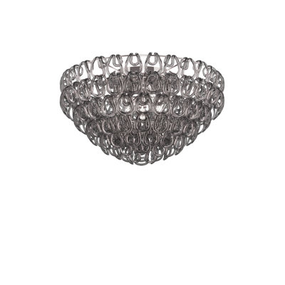 Giogali Ceiling Lamp 80 Crystal Smoky Glossy Chrome E26 Ul 1