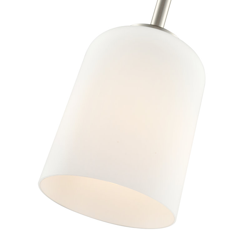 Luminaire suspendu 1 lumière Laphia, H 6,5 po x l 5 po x P 5 po, Nickel brossé