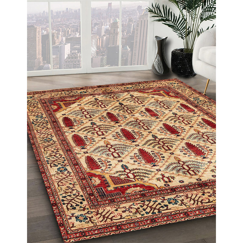 Tapis abstrait moderne 4160, Carré 4 pi