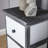 Rilana Fully Assembled 5 Drawer Grey and White Chest Storage Unit