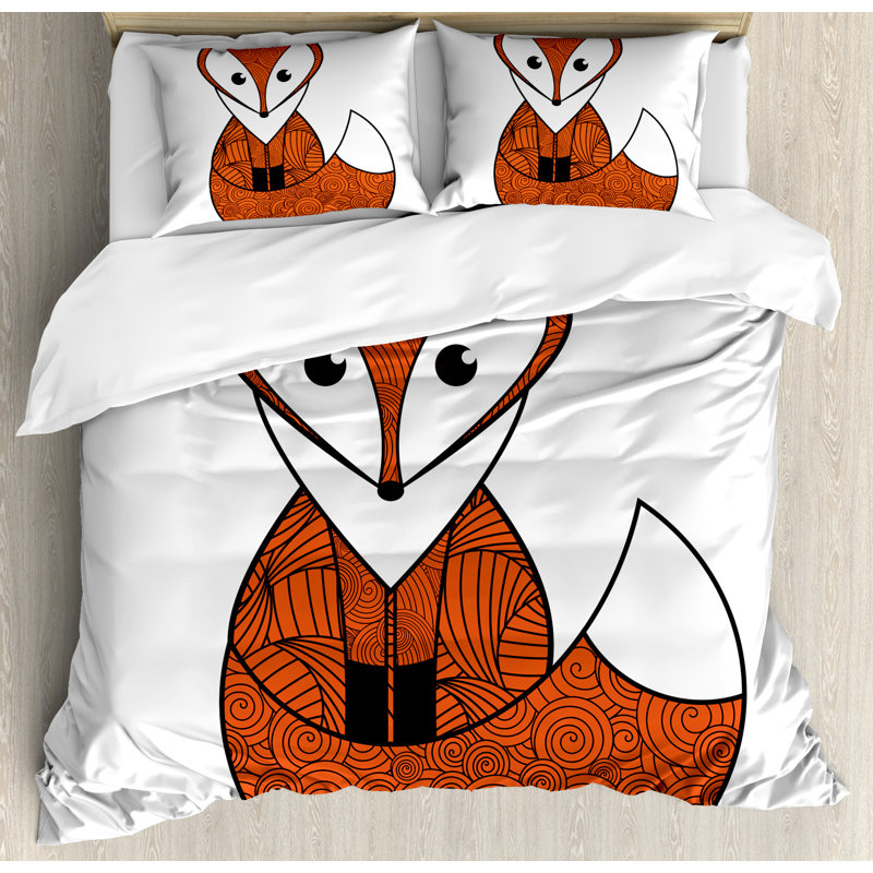 Fox Modern & Contemporary Polyester Duvet Cover, King