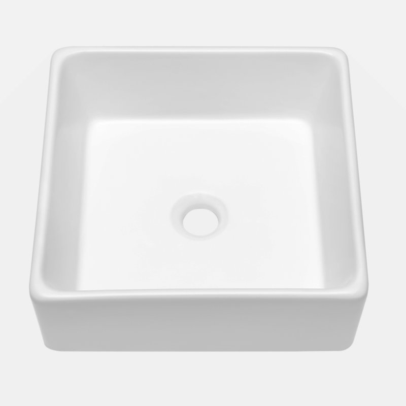 15X15   Ceramic Square Vessel Bathroom Sink