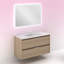Suki 1000mm Wall Hung Single Bathroom Vanity Unit-73822569-73822570