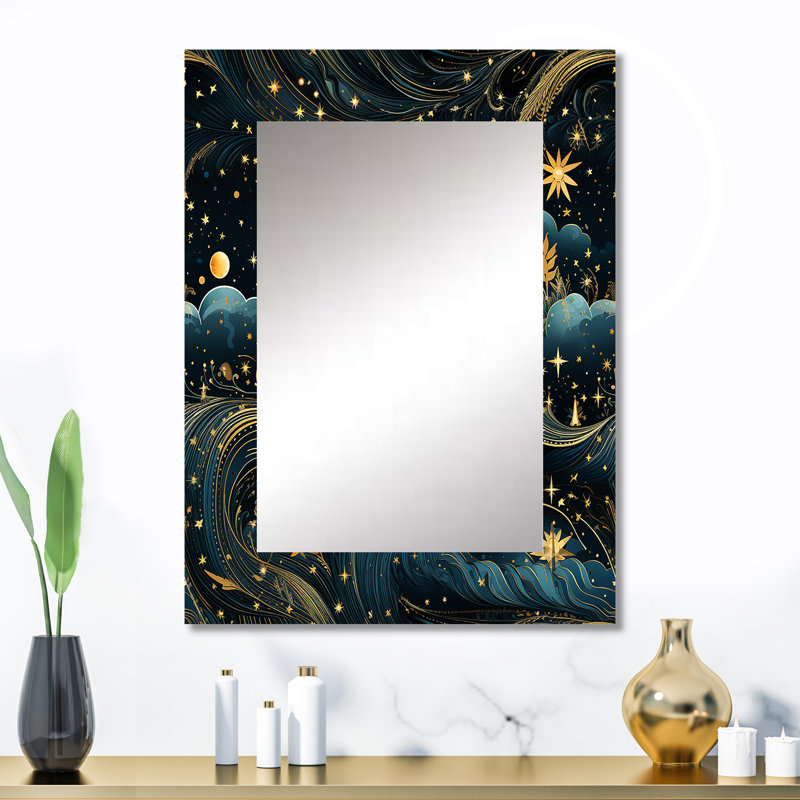 Alaxandria bleu céleste motif bohème, 32 po x 24 po
