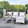 Conchita Polyethylene Wicker 3 - Person Seating Group with Cushions