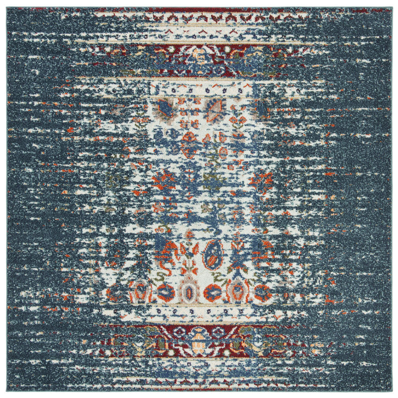 Amico Performance Abstract Rug, Square 6'7"