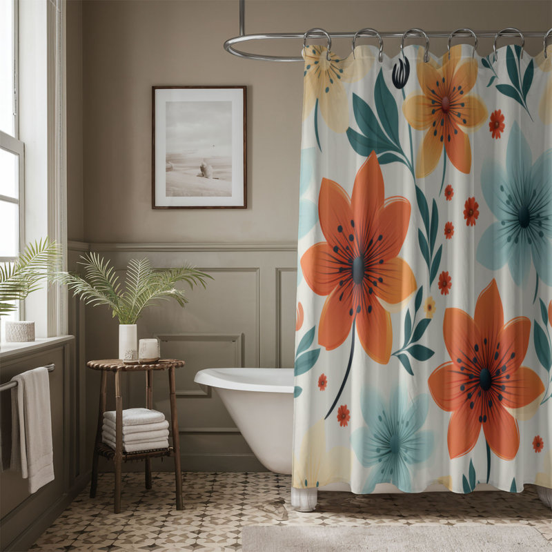 Eclectic Designs - Premium Shower Curtain, 74" H x 71" W