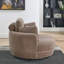 Fauteuil demi-tonneau pivotant avec repose-pieds de 51,35 po Mckinnleigh-1963614567