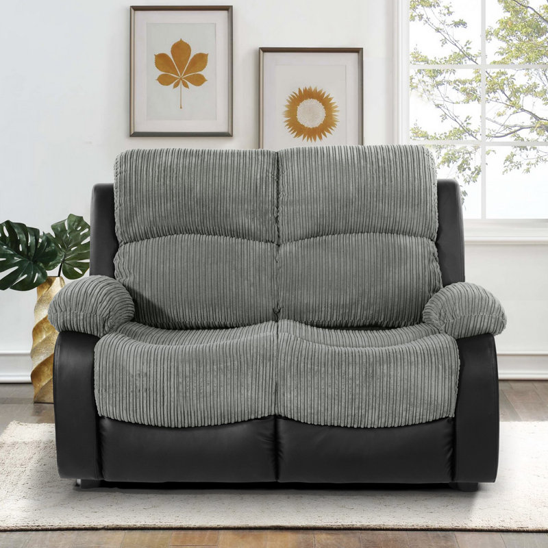 Hedgar 2 Seater Faux Leather Loveseat