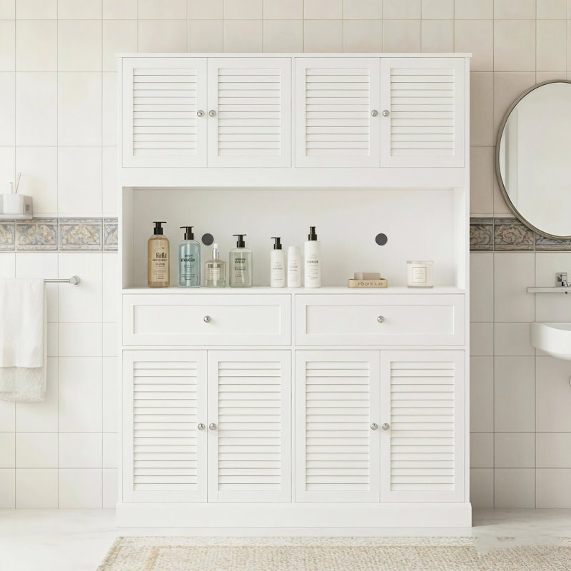 Armoire de salle de bain autoportante Rhodell