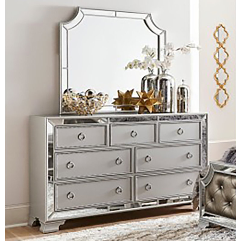 Commode 7 tiroirs avec miroir Volante