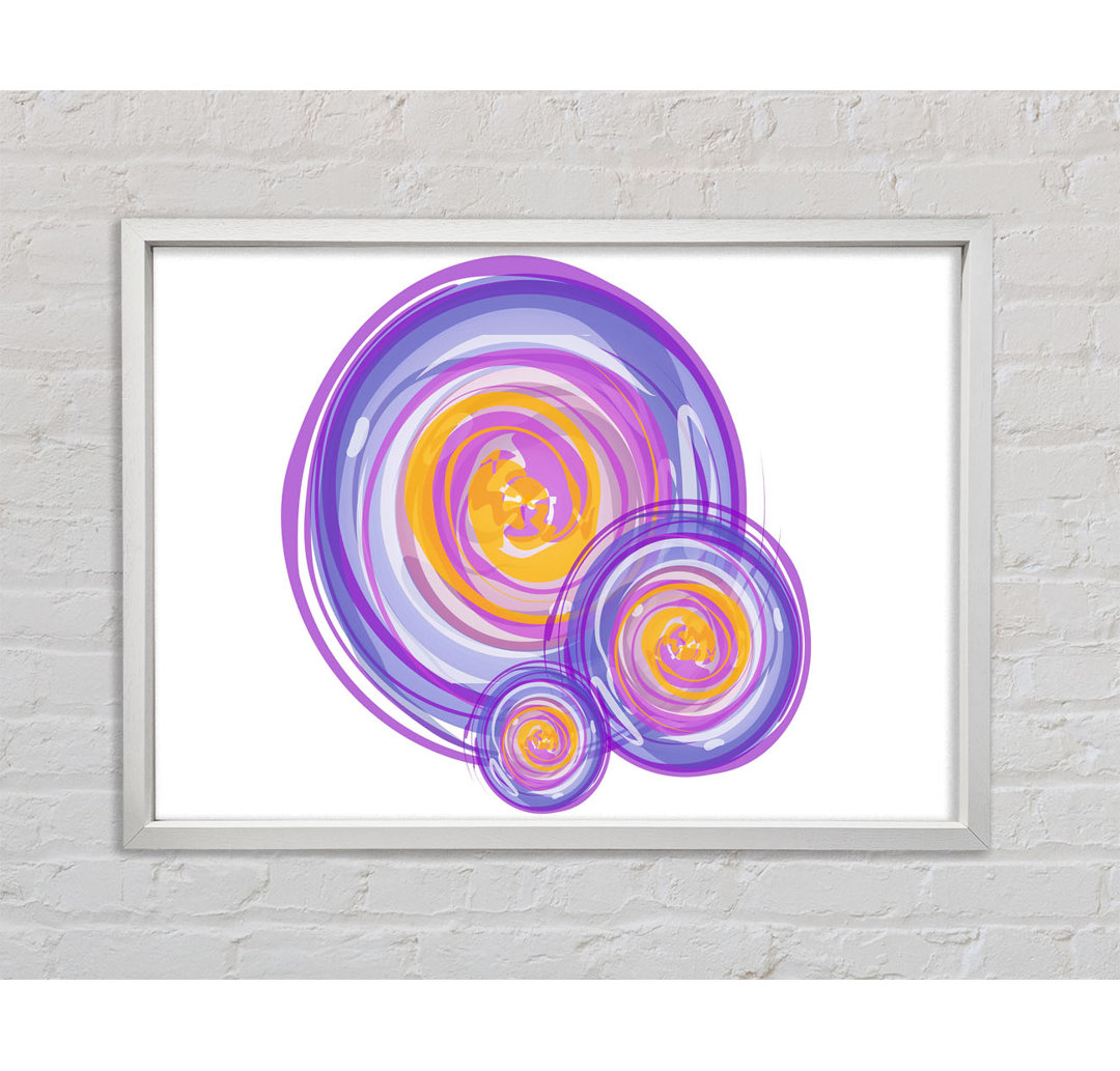 Trio Of Swirls - Einzelner Bilderrahmen Kunstdrucke auf Leinwand