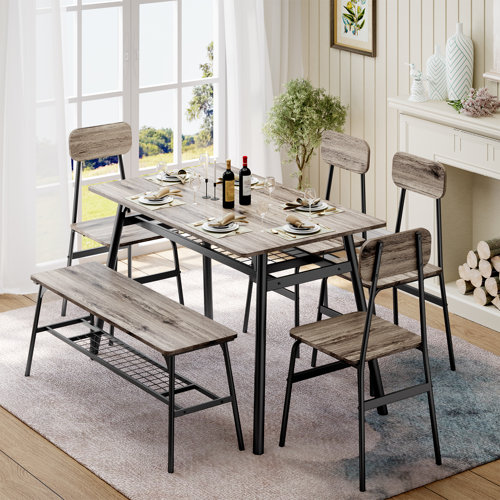 Wayfair | Grey & White Kitchen & Dining Room Sets You'll Love in 2023