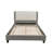 CAL-KING BED In White & Grey